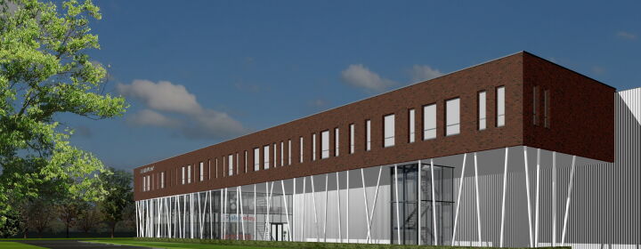 nieuwbouw warehouse kantoor bedrijfspand Gorinchem Brand I BBA Architecten